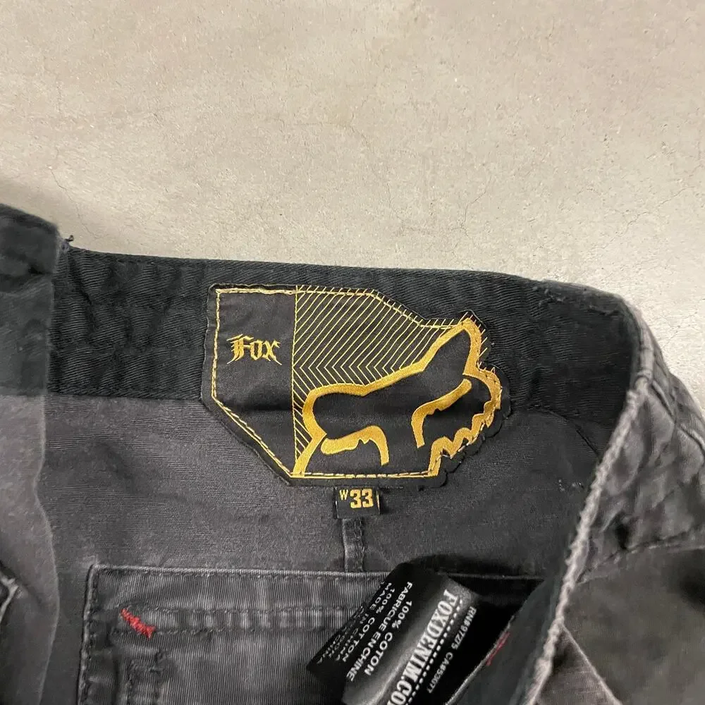 Y2K cargo fox racing shorts 33